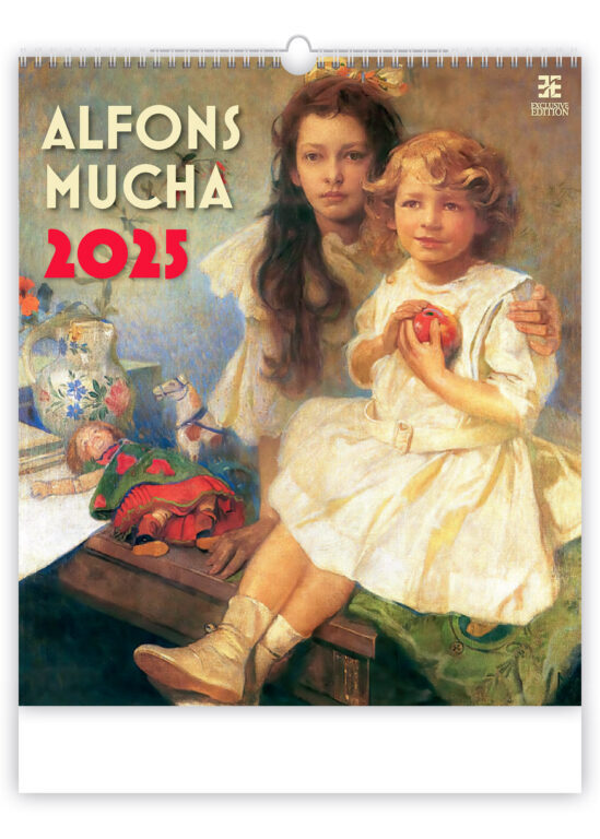 Alfons Mucha 2025 - nástěnný kalendář