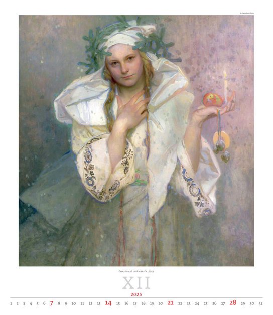 Alfons Mucha 2025 - nástěnný kalendář