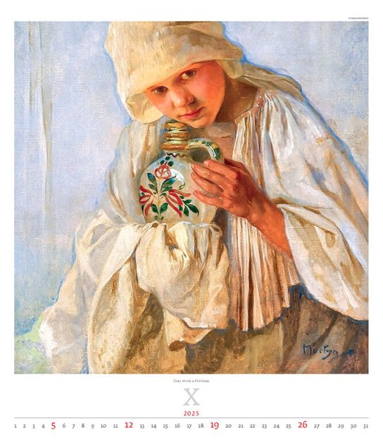 Alfons Mucha 2025 - nástěnný kalendář
