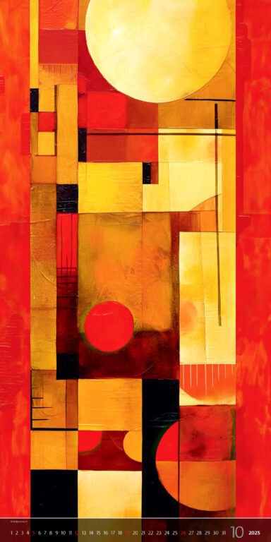Abstract AI Art 2025 - nástěnný kalendář