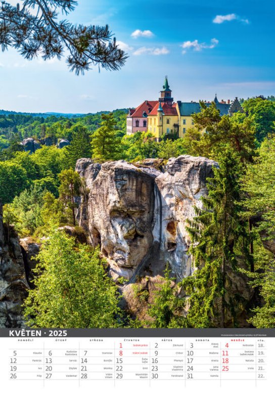 Český ráj 2025 - nástěnný kalendář
