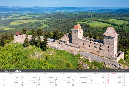 Česko mezi oblaky 2025 - nástěnný kalendář