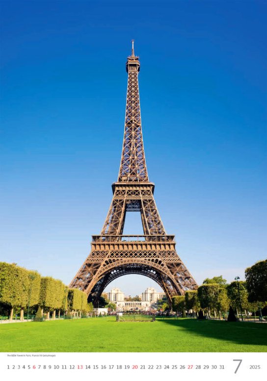 Europe 2025 - nástěnný kalendář
