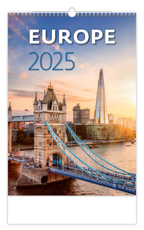 Europe 2025 - nástěnný kalendář