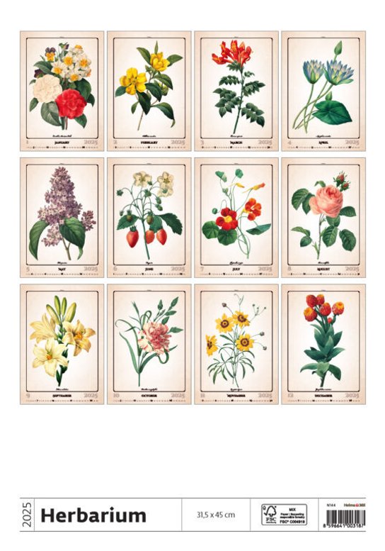 Herbarium 2025 - nástěnný kalendář