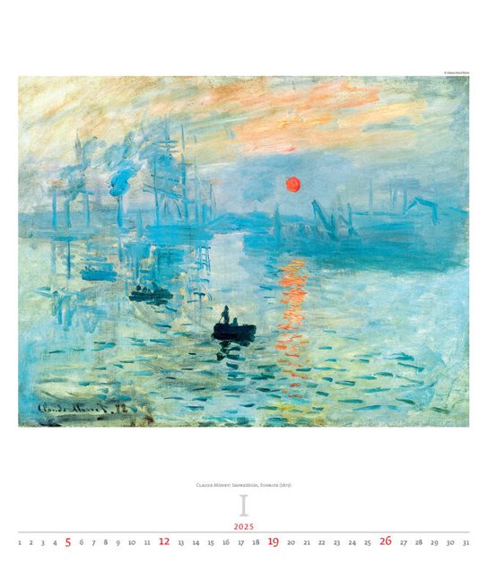 Impressionism 2025 - nástěnný kalendář