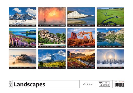 Landscapes 2025 - nástěnný kalendář