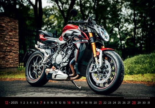 Motorbikes 2025 - nástěnný kalendář