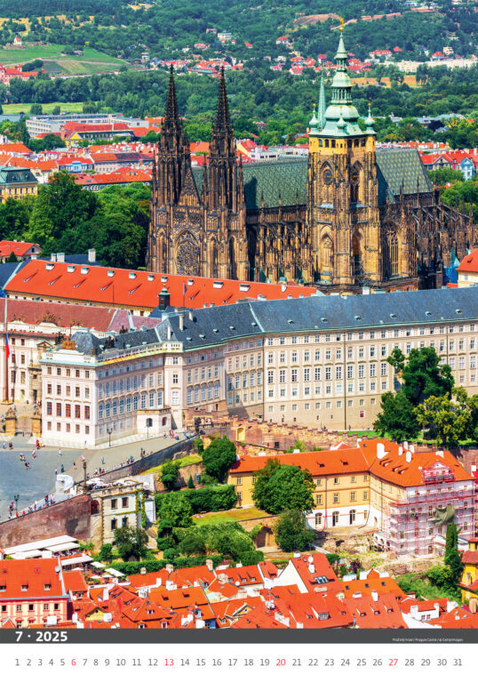 Praha 2025 - nástěnný kalendář