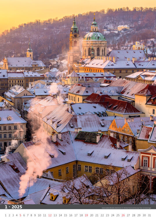 Praha 2025 - nástěnný kalendář