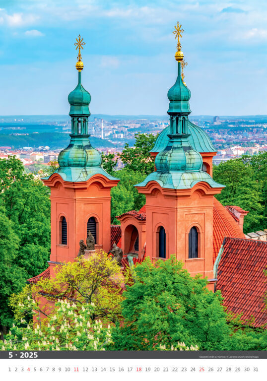 Praha 2025 - nástěnný kalendář