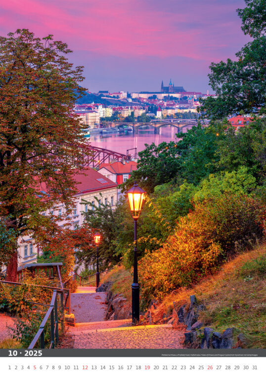 Praha 2025 - nástěnný kalendář