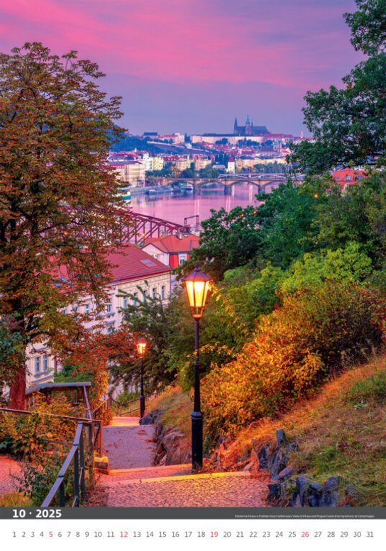 Praha 2025 - nástěnný kalendář