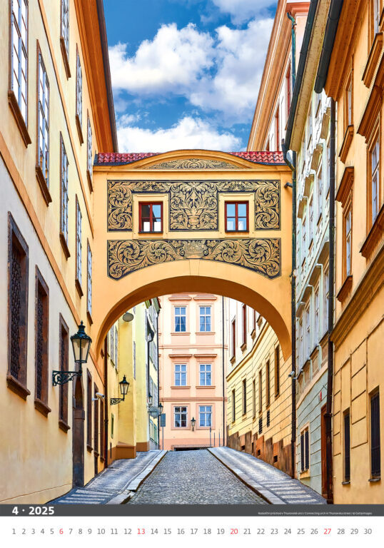 Praha 2025 - nástěnný kalendář