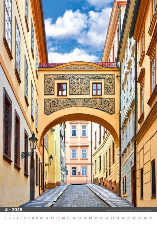 Praha 2025 - nástěnný kalendář