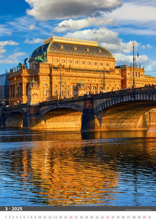 Praha 2025 - nástěnný kalendář