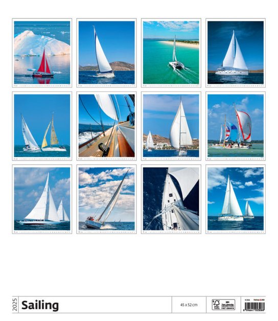 Sailing 2025 - nástěnný kalendář