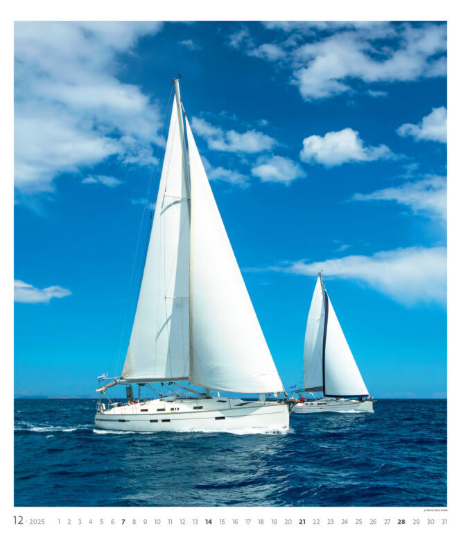 Sailing 2025 - nástěnný kalendář