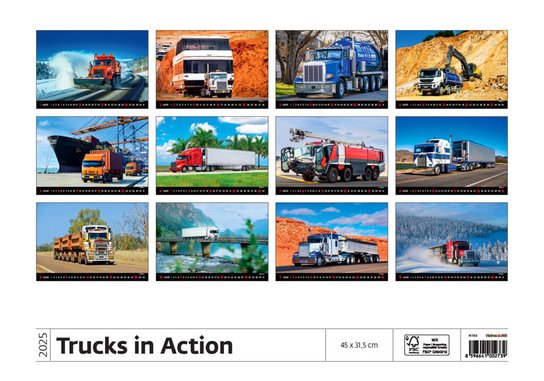 Trucks in Action 2025 - nástěnný kalendář