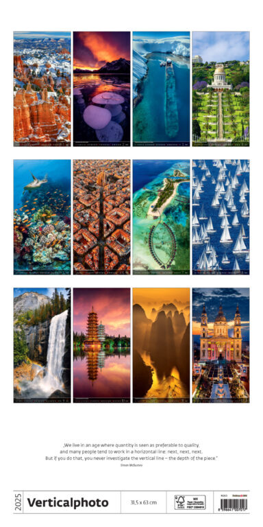 Verticalphoto 2025 - nástěnný kalendář