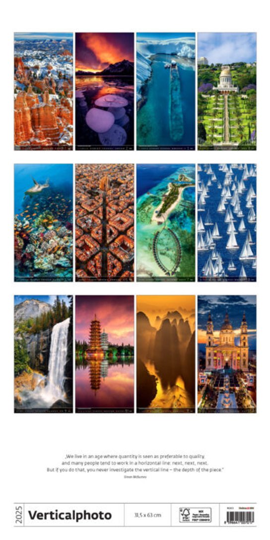 Verticalphoto 2025 - nástěnný kalendář