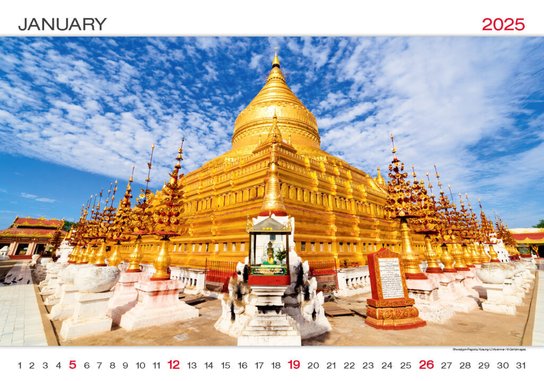 World Wonders 2025 - nástěnný kalendář