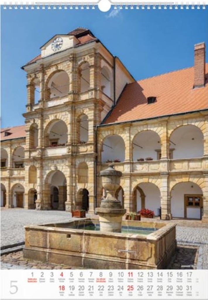Hrad a zámky 2025 - nástěnný kalendář