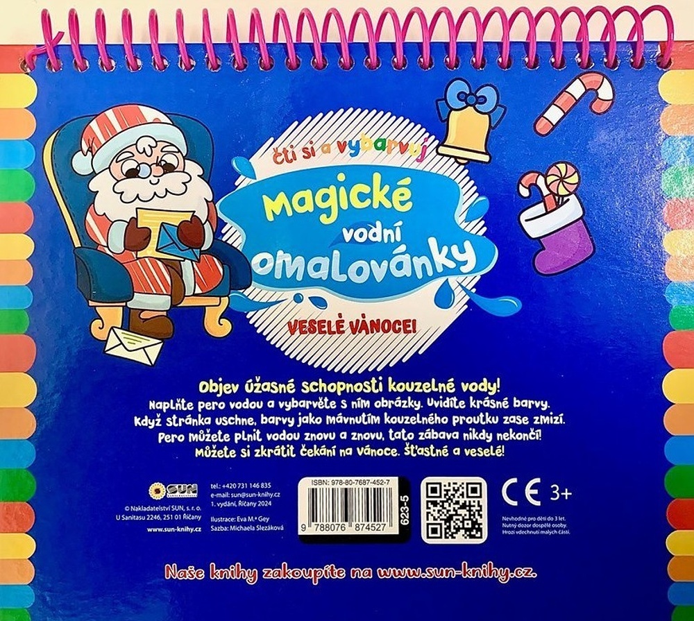 Magické vodní omalovánky Veselé Vánoce!