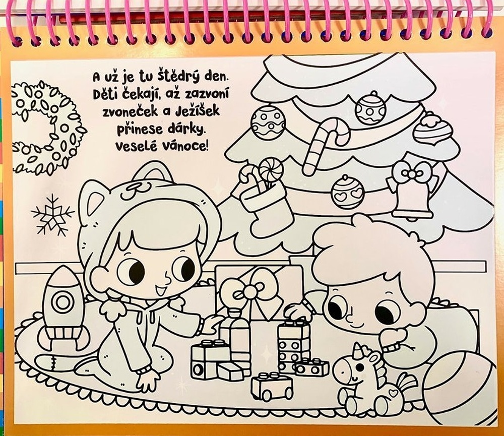 Magické vodní omalovánky Veselé Vánoce!