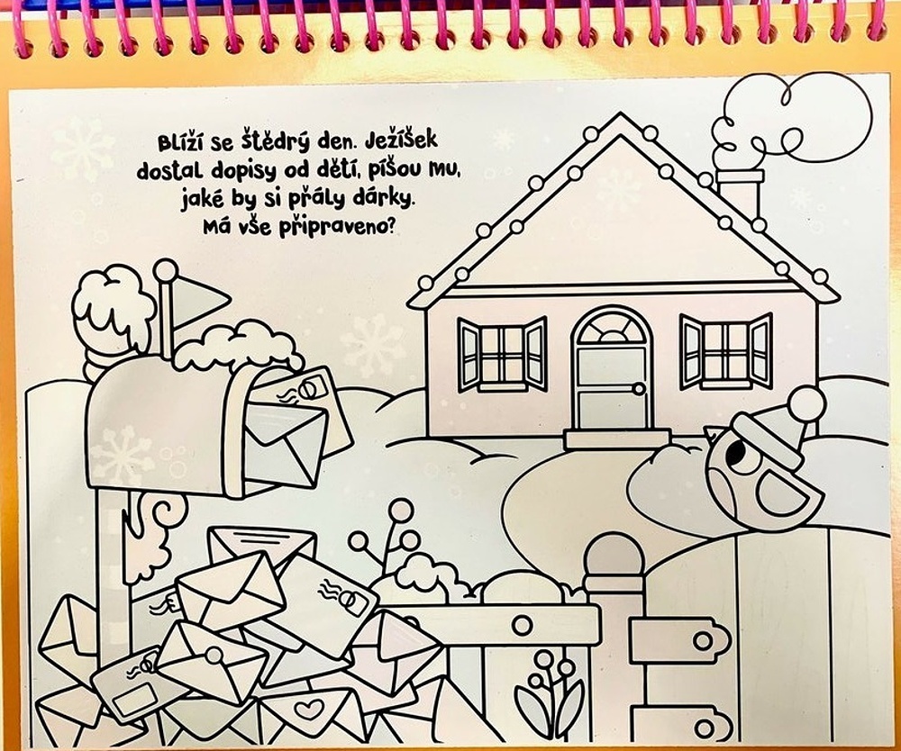 Magické vodní omalovánky Veselé Vánoce!