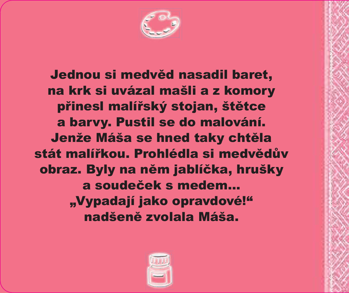 Máša a medvěd - Malířka Máša - Kniha puzzle - Poskládej si pohádku