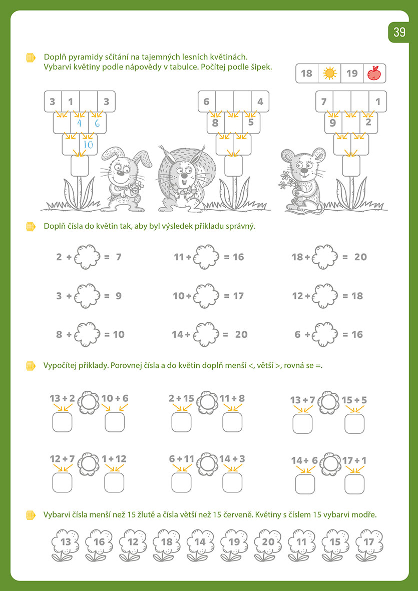 Pracovní sešit pro prvňáky - matematika