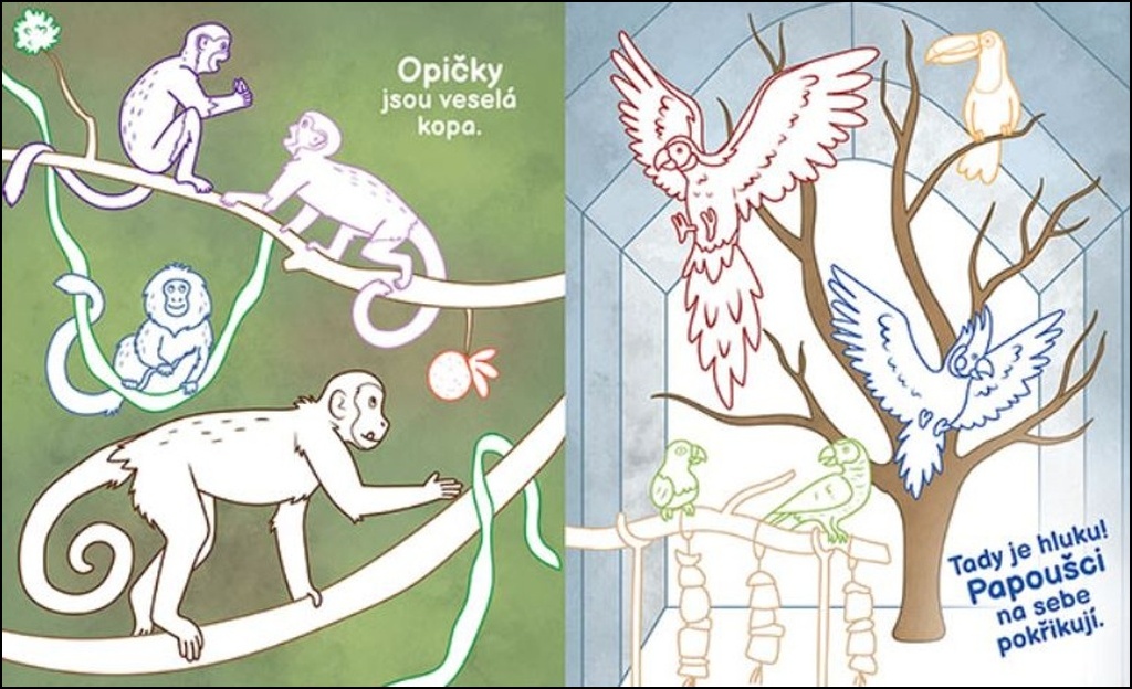 Velké omalovánky Zoo