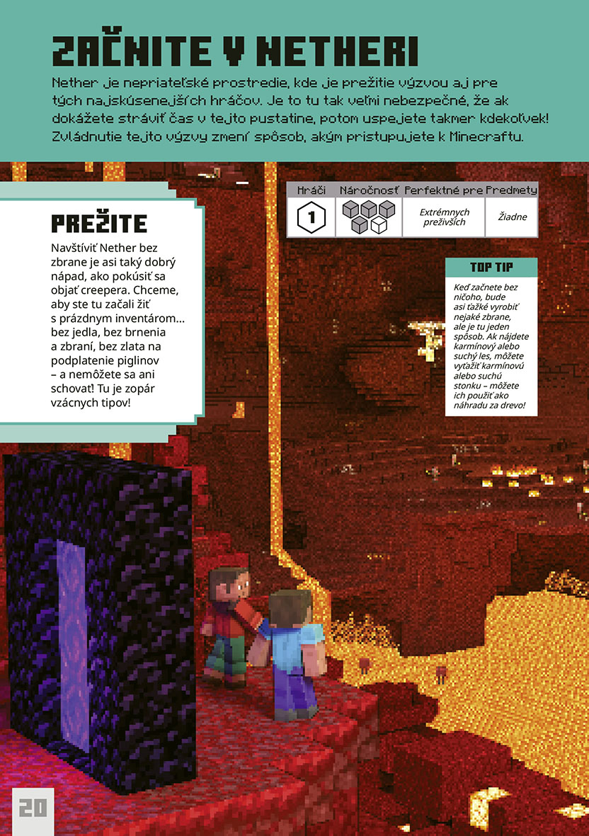 Minecraft - Výzvy na prežitie