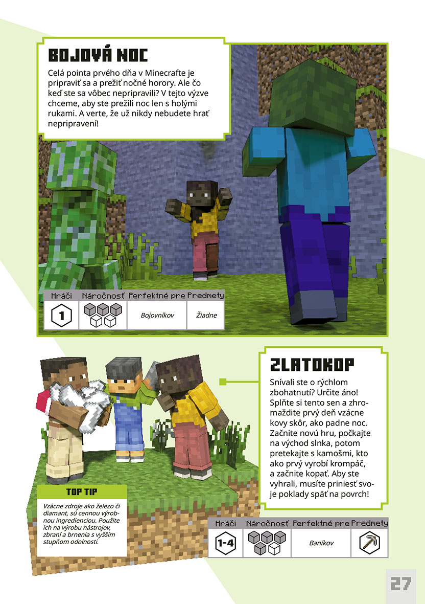 Minecraft - Výzvy na prežitie