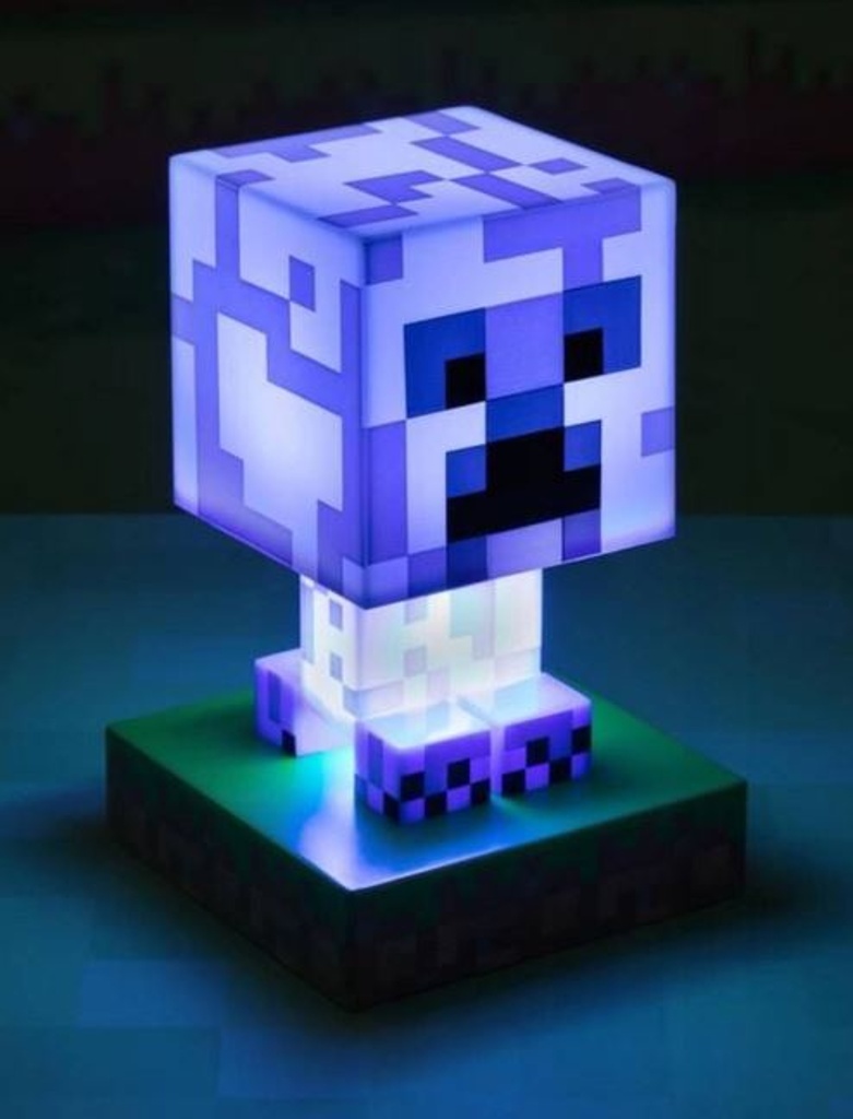 Icon Light Minecraft Creeper modrý