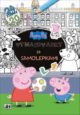 Vymaľovanky so samolepkami Peppa Pig