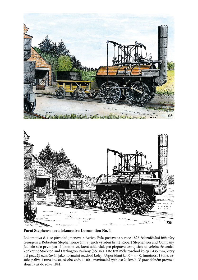 Parní lokomotivy omalovánky