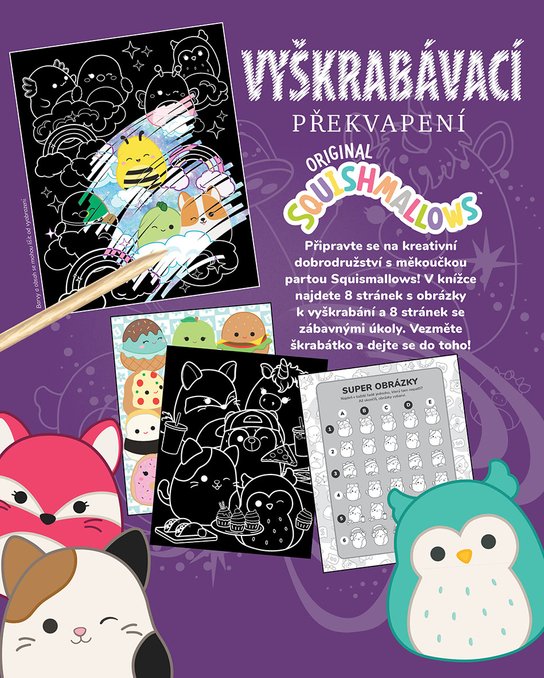 Squishmallows - Vyškrabávací překvapení