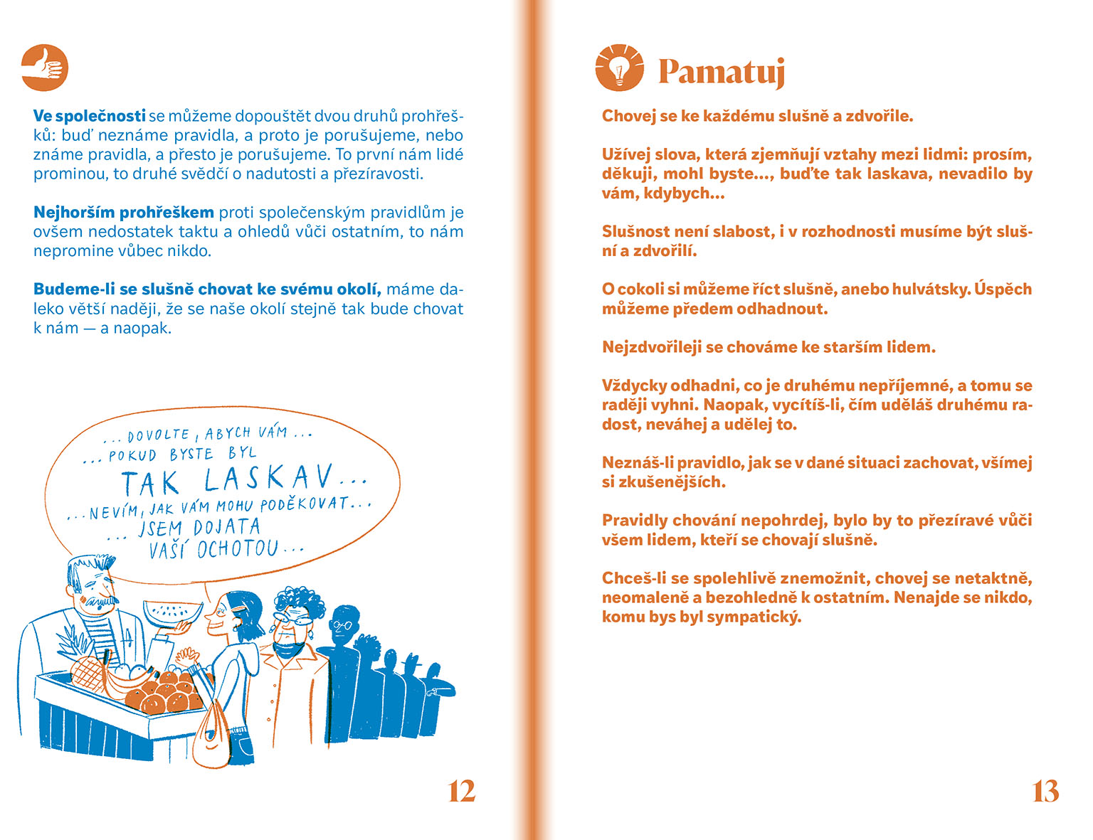 Etiketa pro holky a kluky