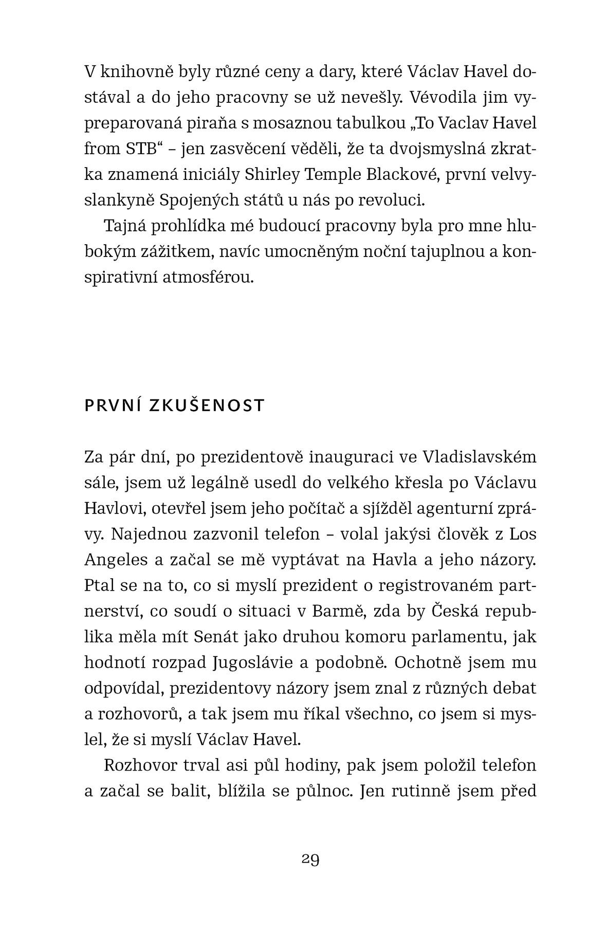 Deset let s Václavem Havlem