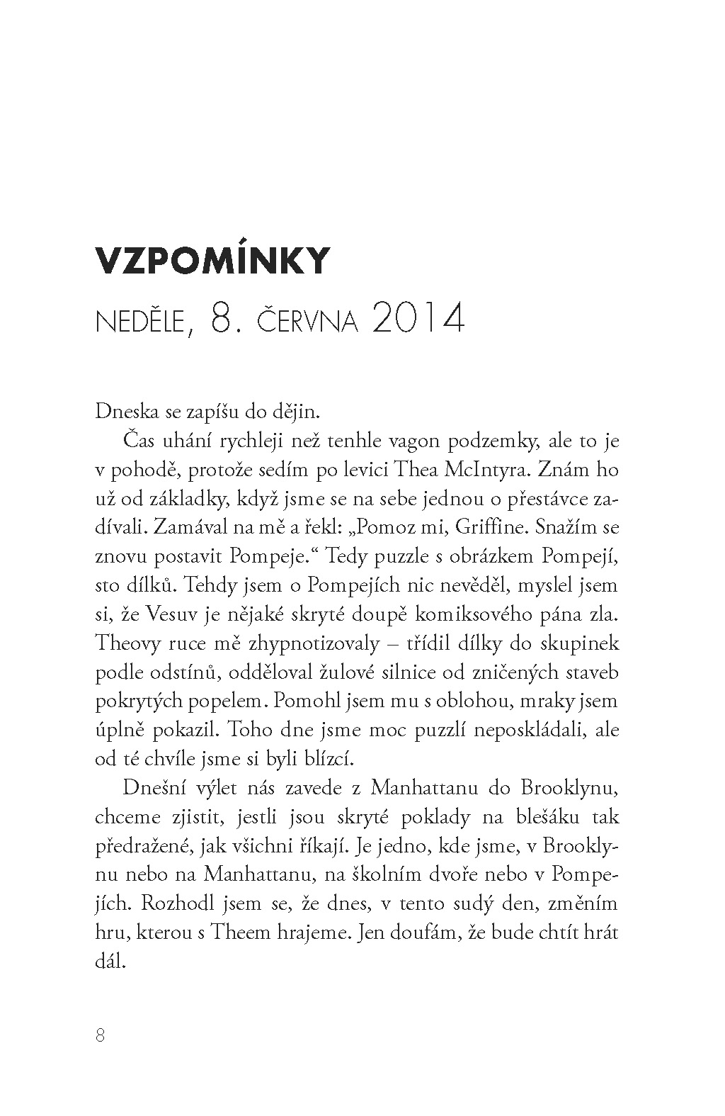 Zanechal jsi mi jen vzpomínky