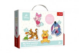 Baby puzzle Disney Medvídek Pú 4v1