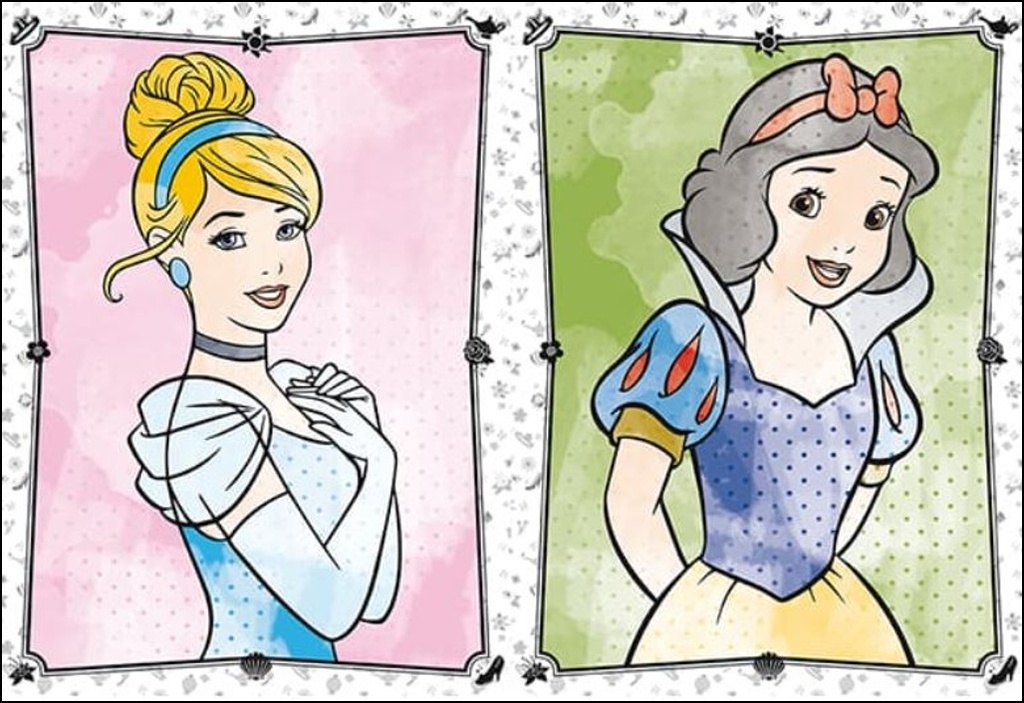 Maluj vodou Disney Princezny