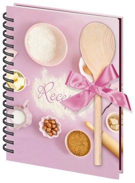 Kniha na recepty s vařečkou A5 spirála Baking