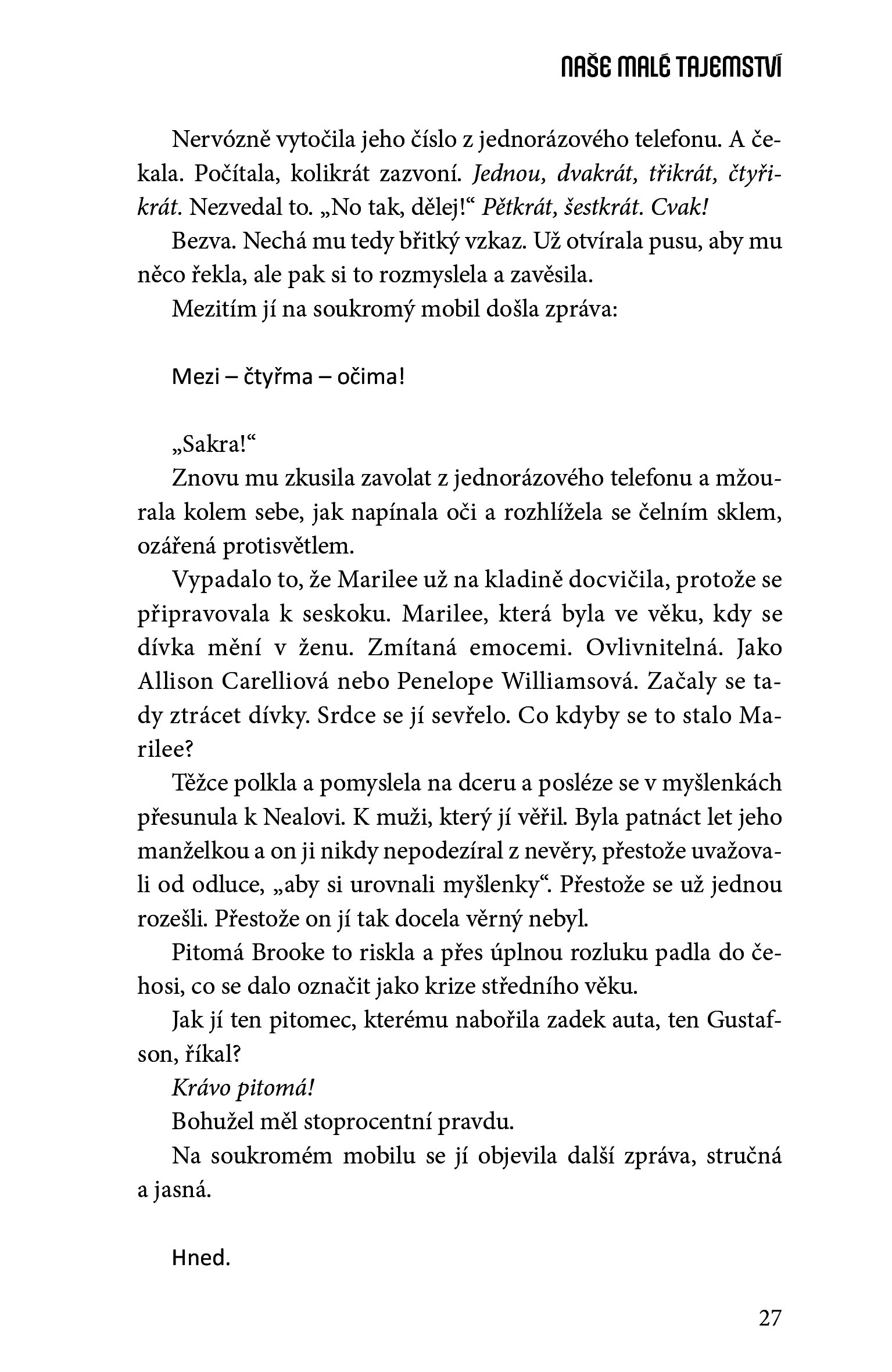 Naše malé tajemství