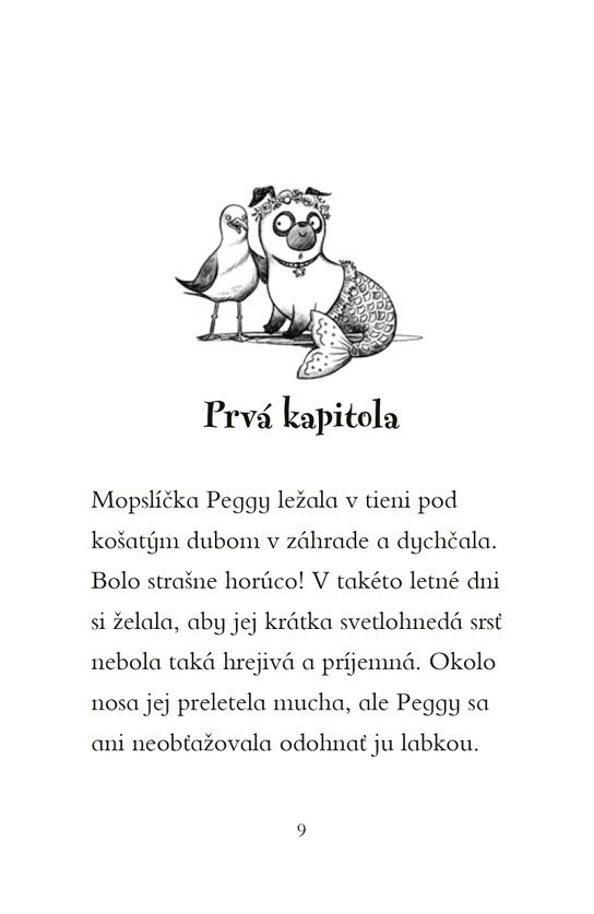 Mopslík, ktorý chcel byť morskou pannou