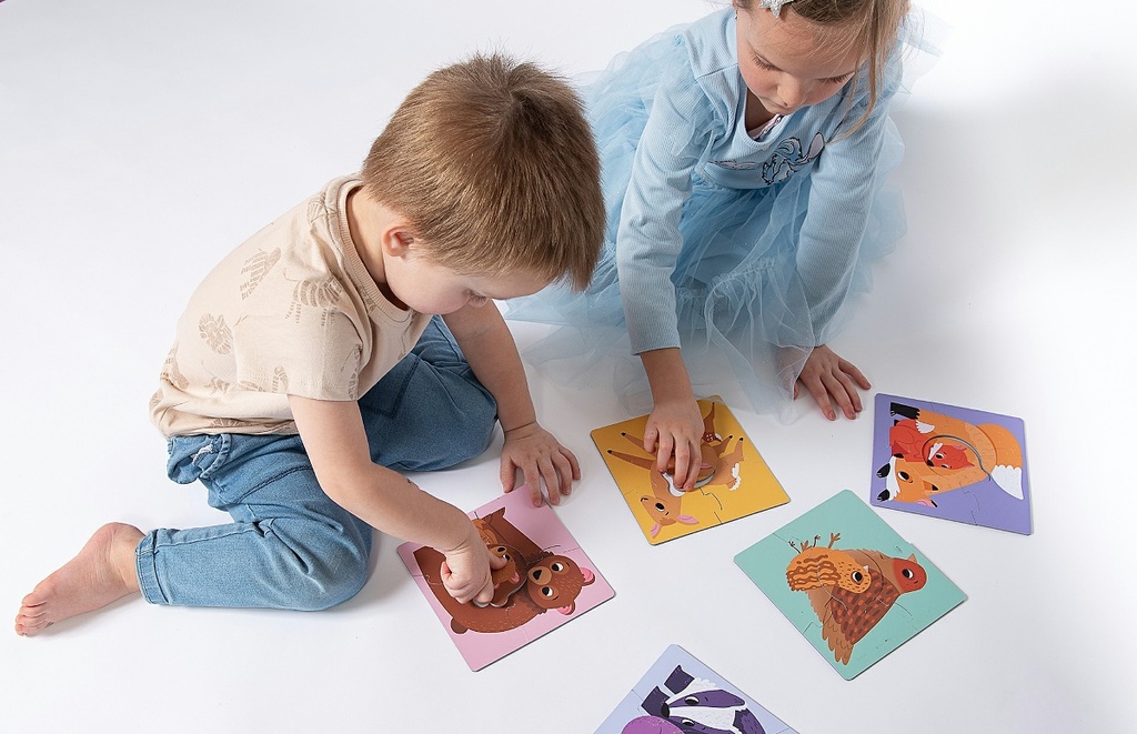 Véééliké puzzle Mláďata s mámou