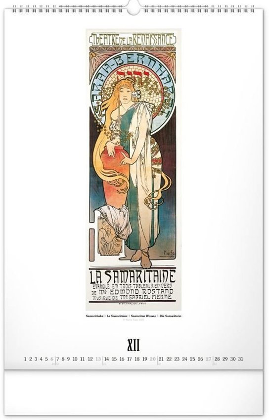 Alfons Mucha 2026 - nástěnný kalendář