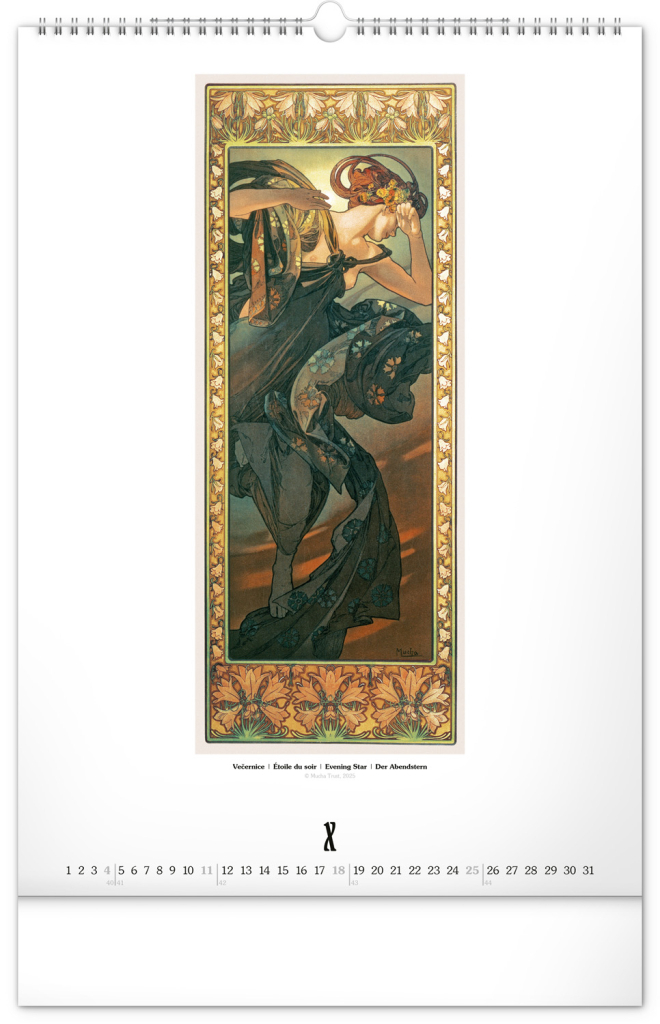 Alfons Mucha 2026 - nástěnný kalendář